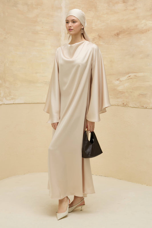 Classy Silk dress - Honey