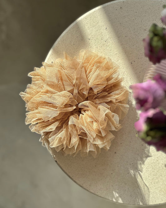 Fluffy Scrunchie - Beige