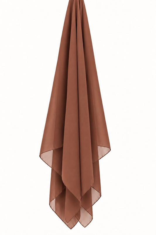 Premium chiffon silk - Dark Caramel sd56