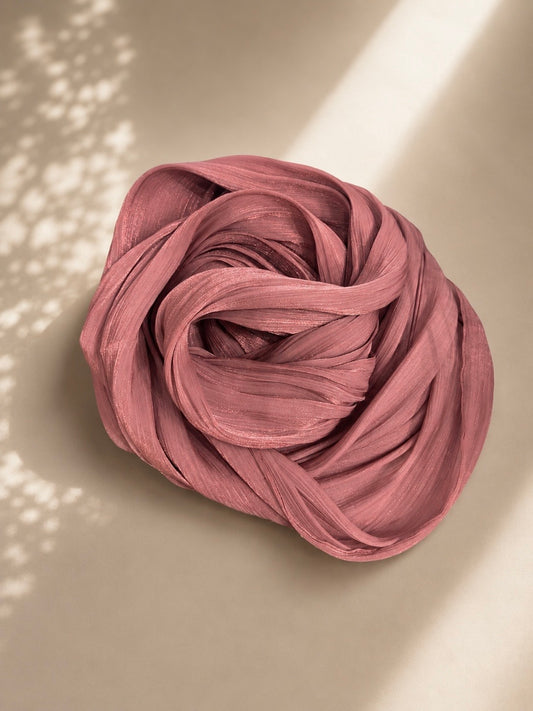 Shiny valentino chiffon - Old Rose sv24