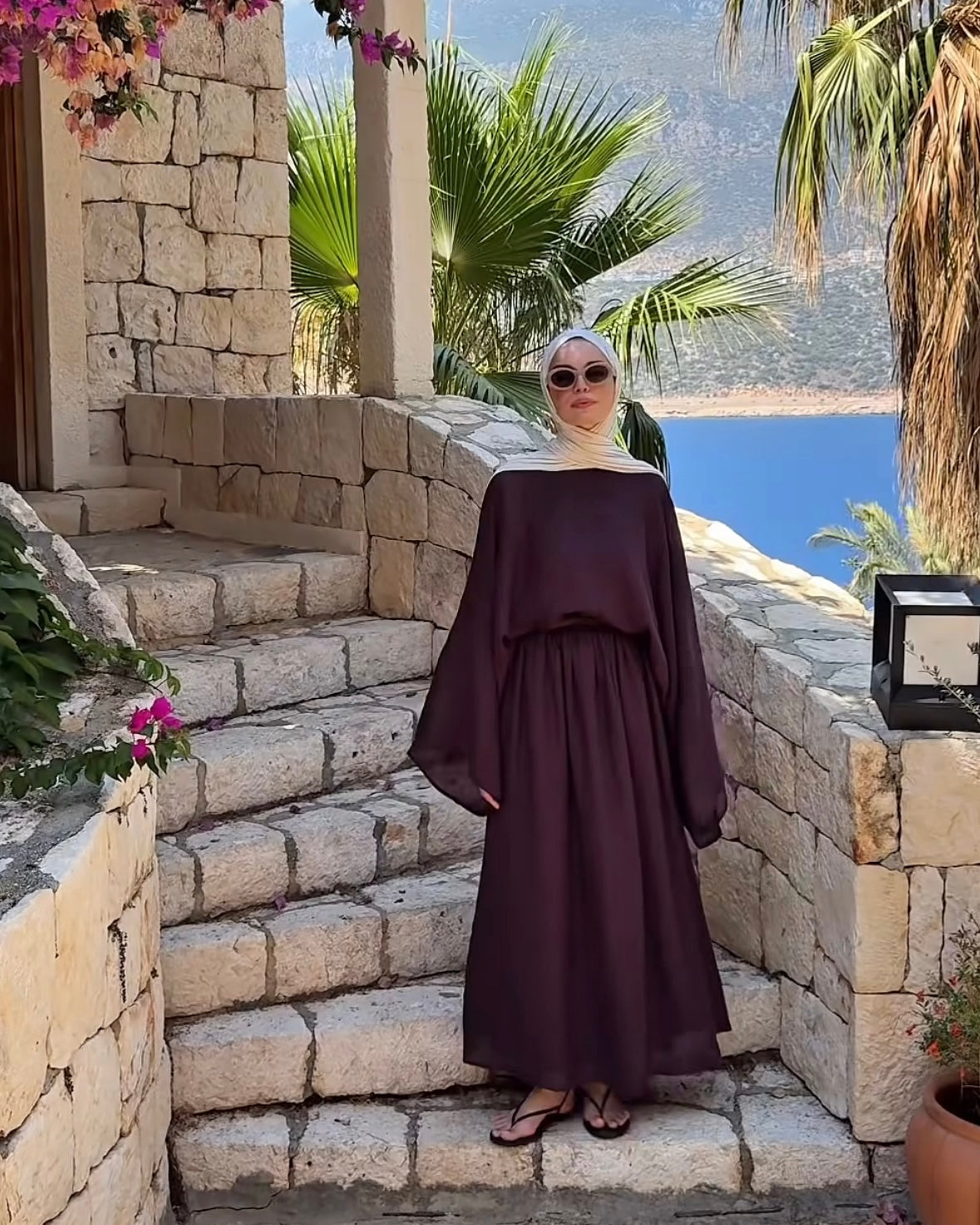 flowy skirt - Bordeaux