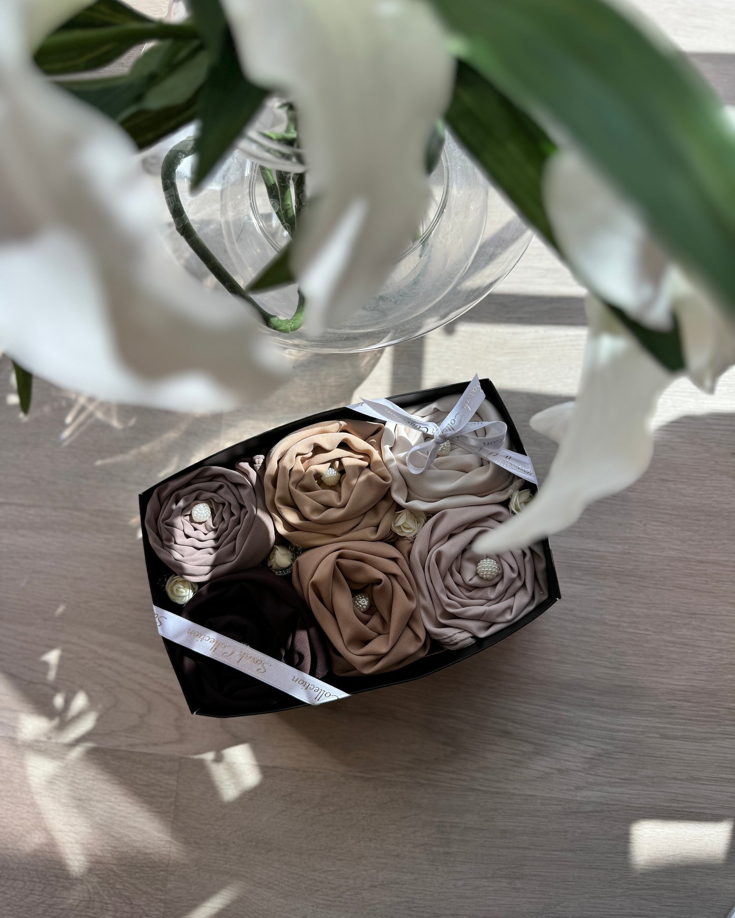 Lux chiffon Hijab gift box