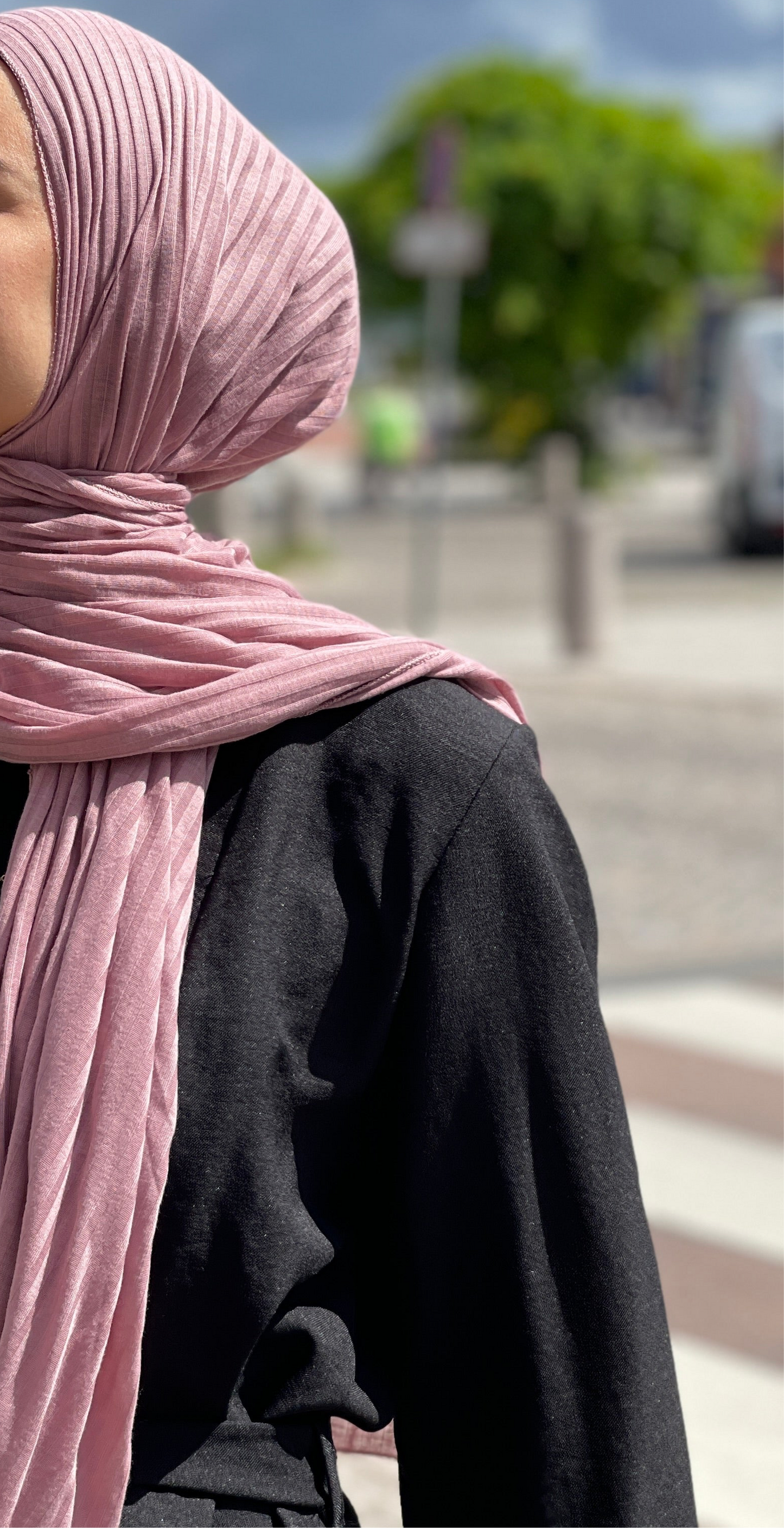 Ribbed Jersey Hijab - R09