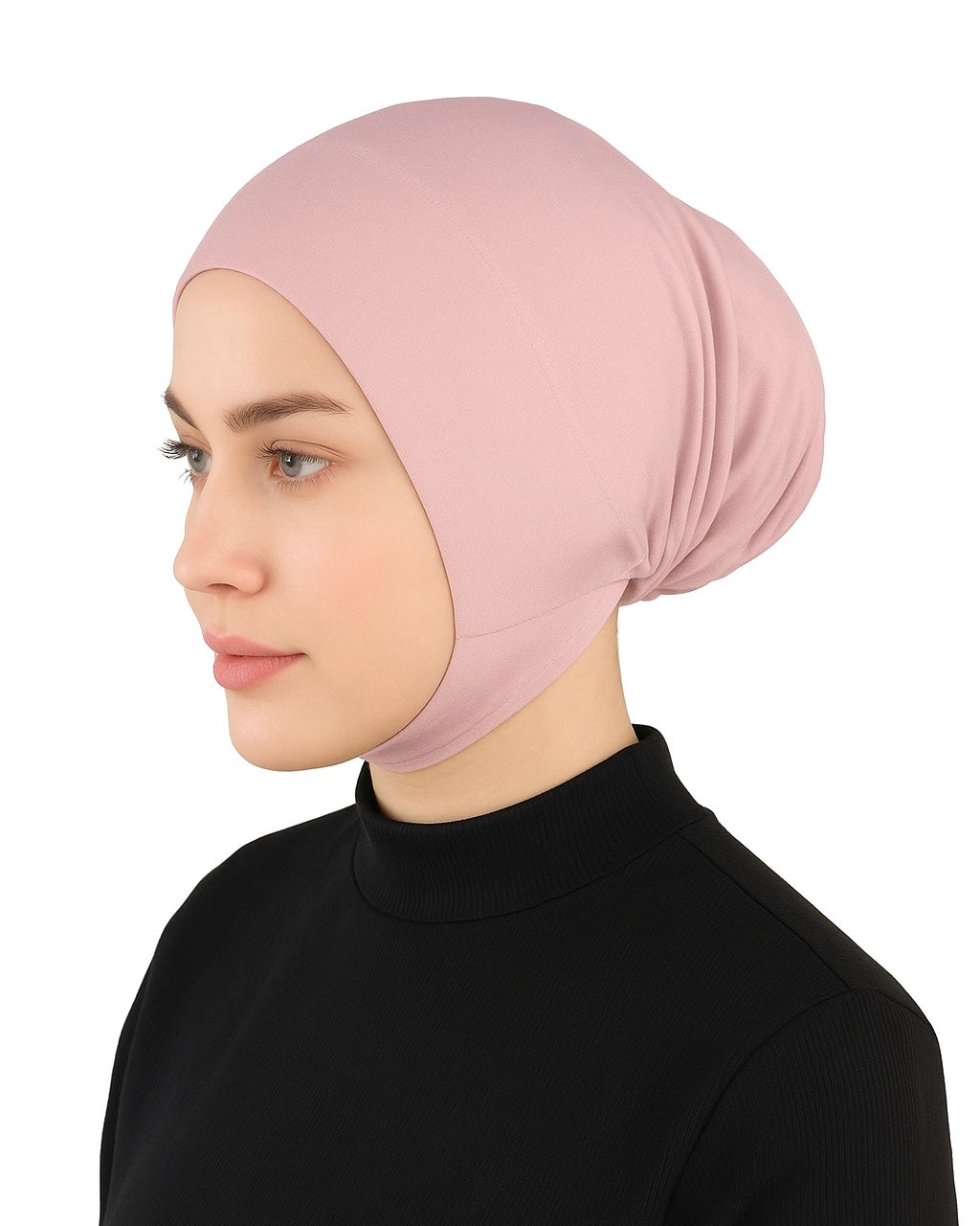 Closed Undercap with Chin Strap - light pink cs07