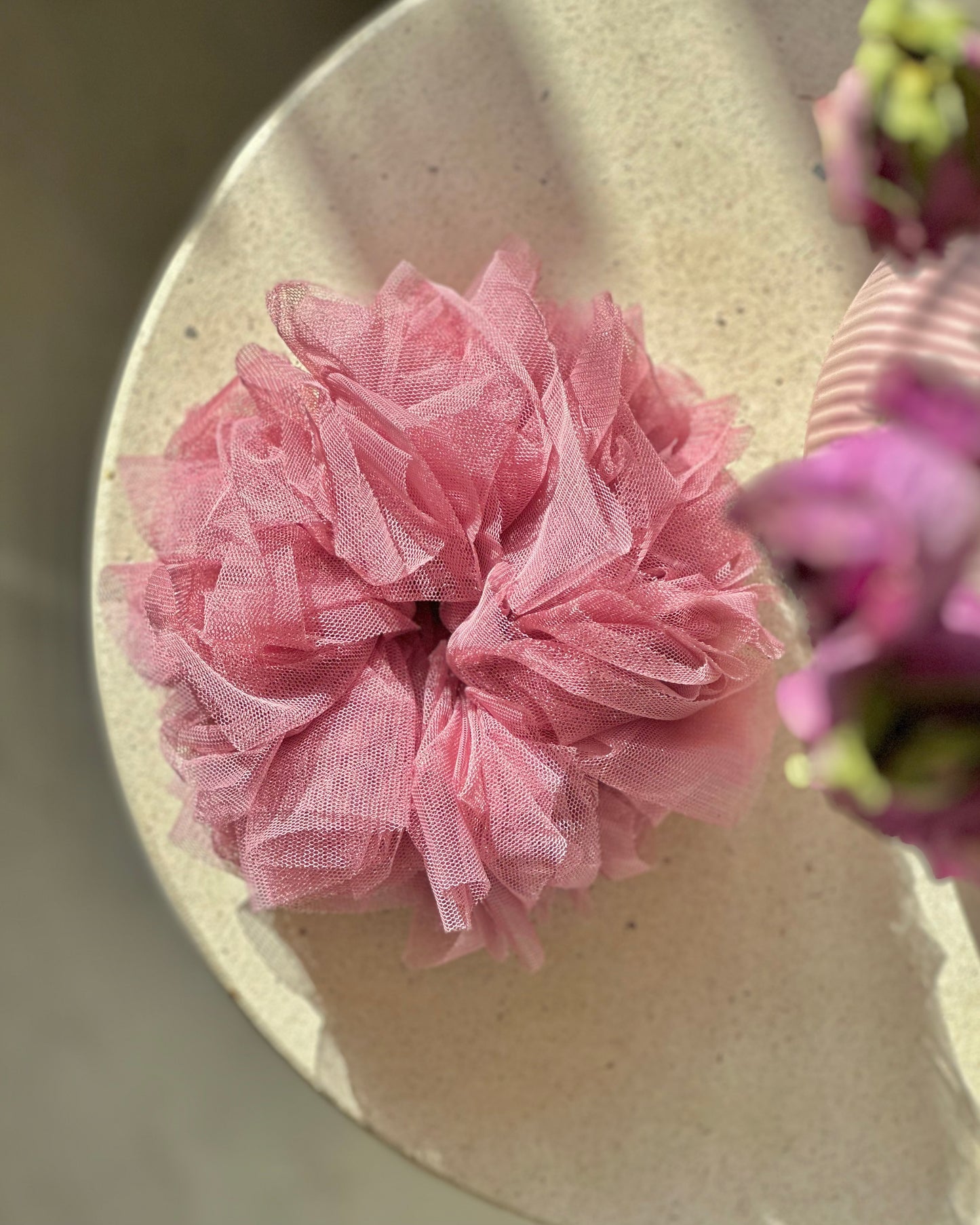 Fluffy Scrunchie - Rose