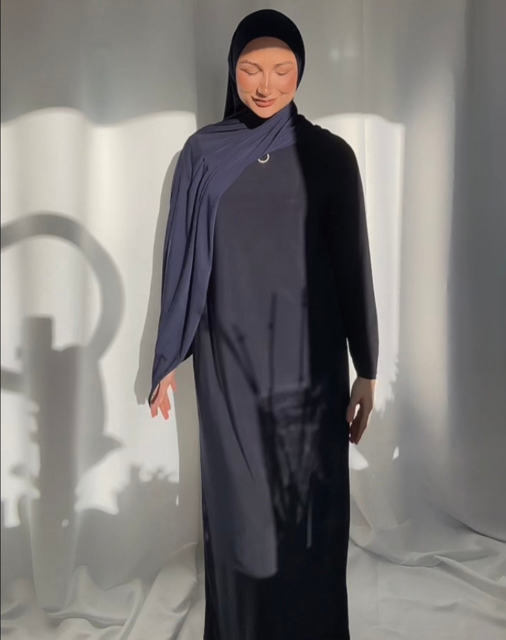 One size abaya - navy