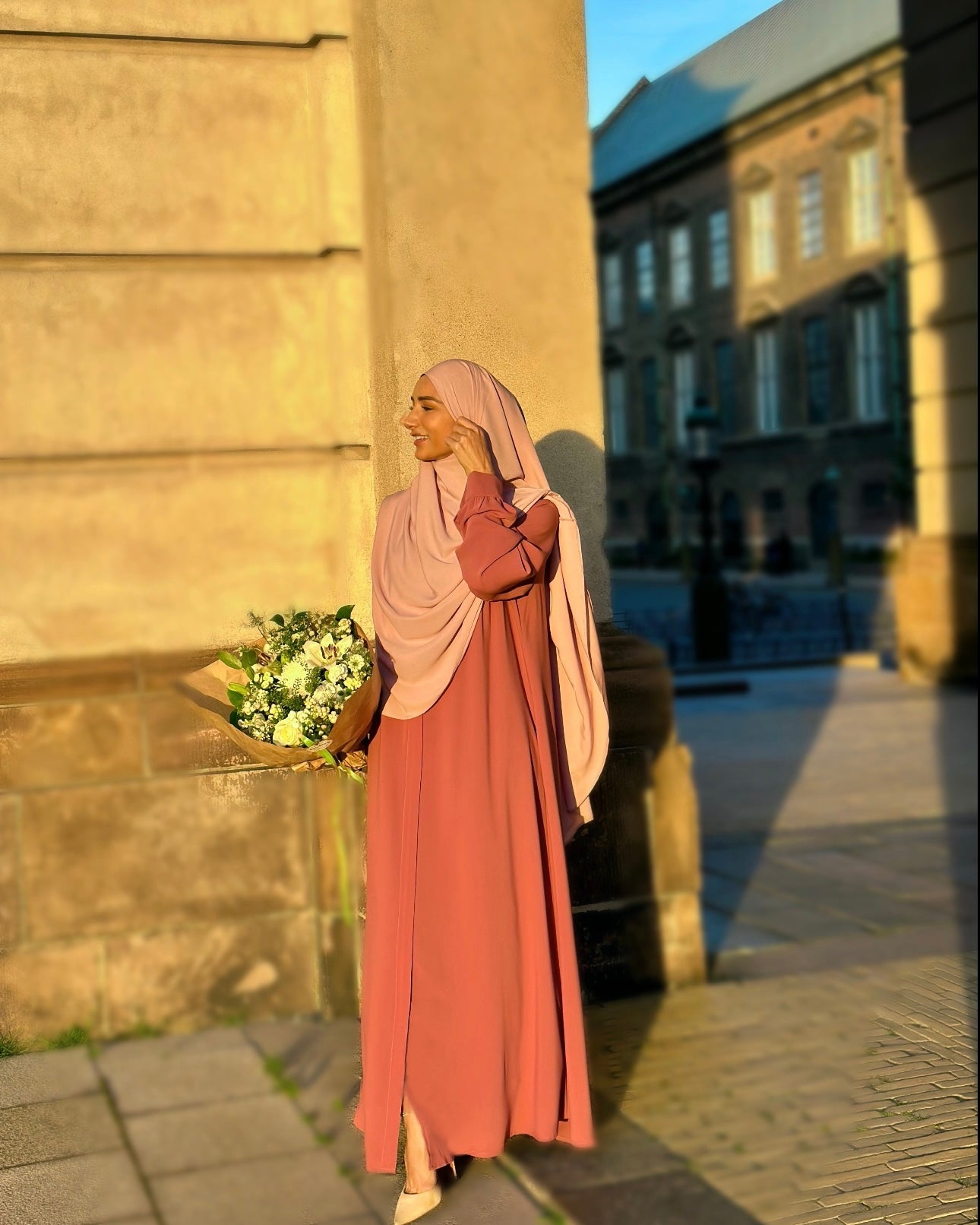 Elegance Abaya - Pink