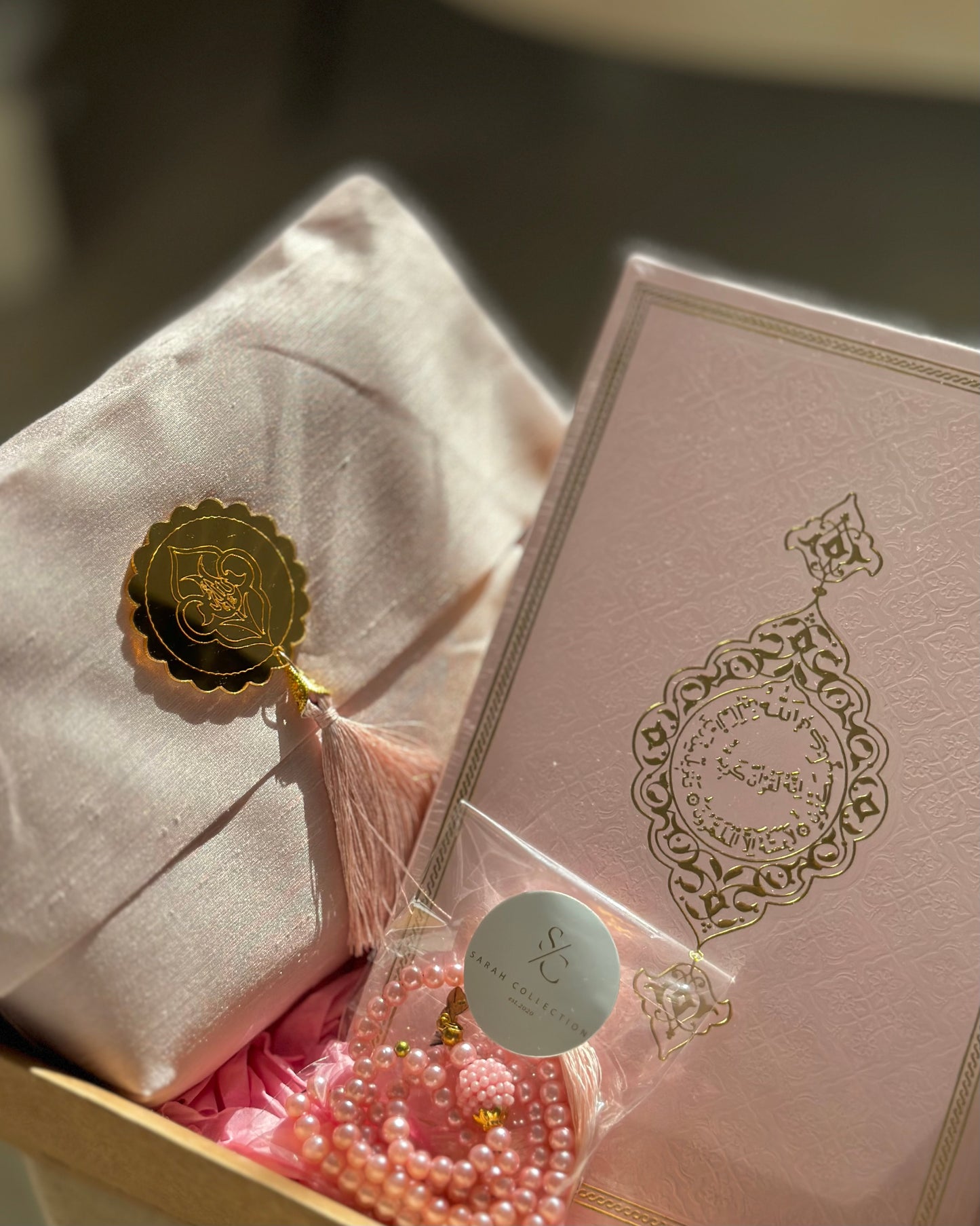 Baby pink gift box