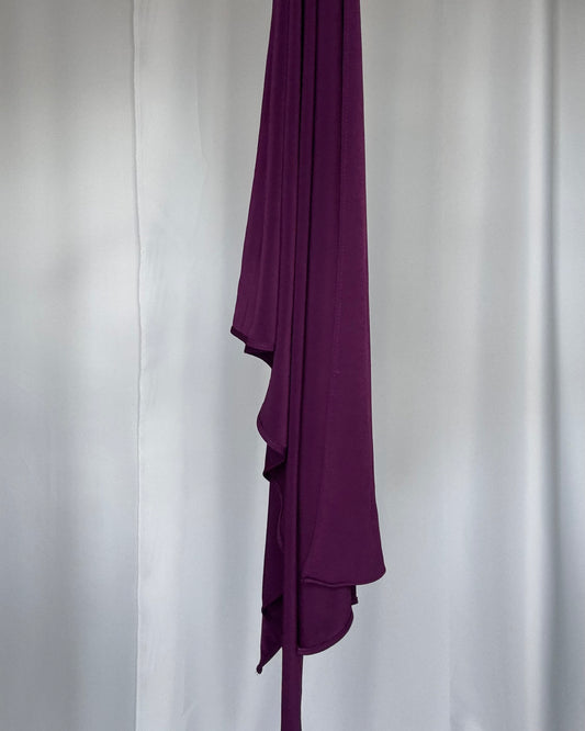 Liquid Hijab - black berry- Lh22
