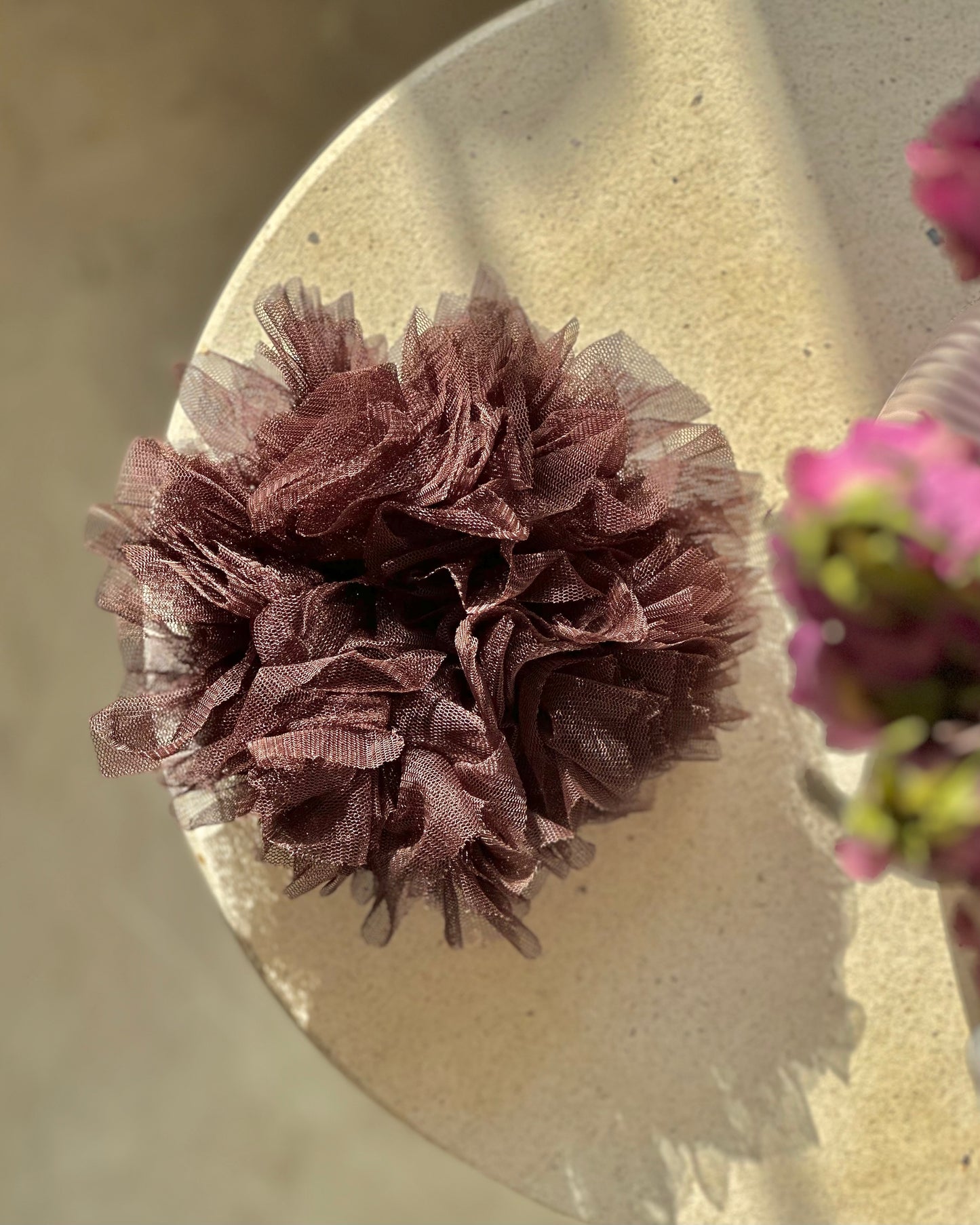 Fluffy Scrunchie - Brown