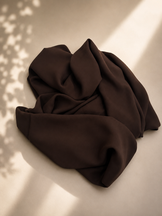 Premium chiffon silk - Warm Brown sd55