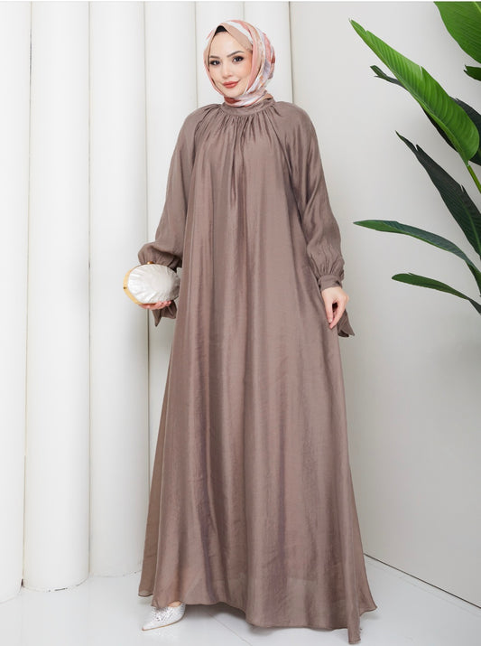 Flowy Breeze Dress - Mocha