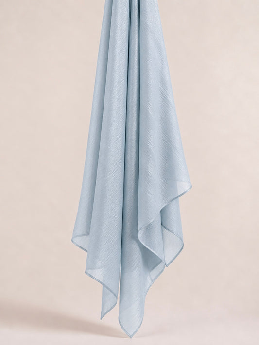 Shiny valentino chiffon - sky blue sv44