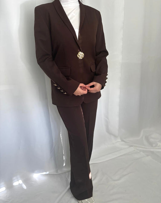 Vera blazer chocolate