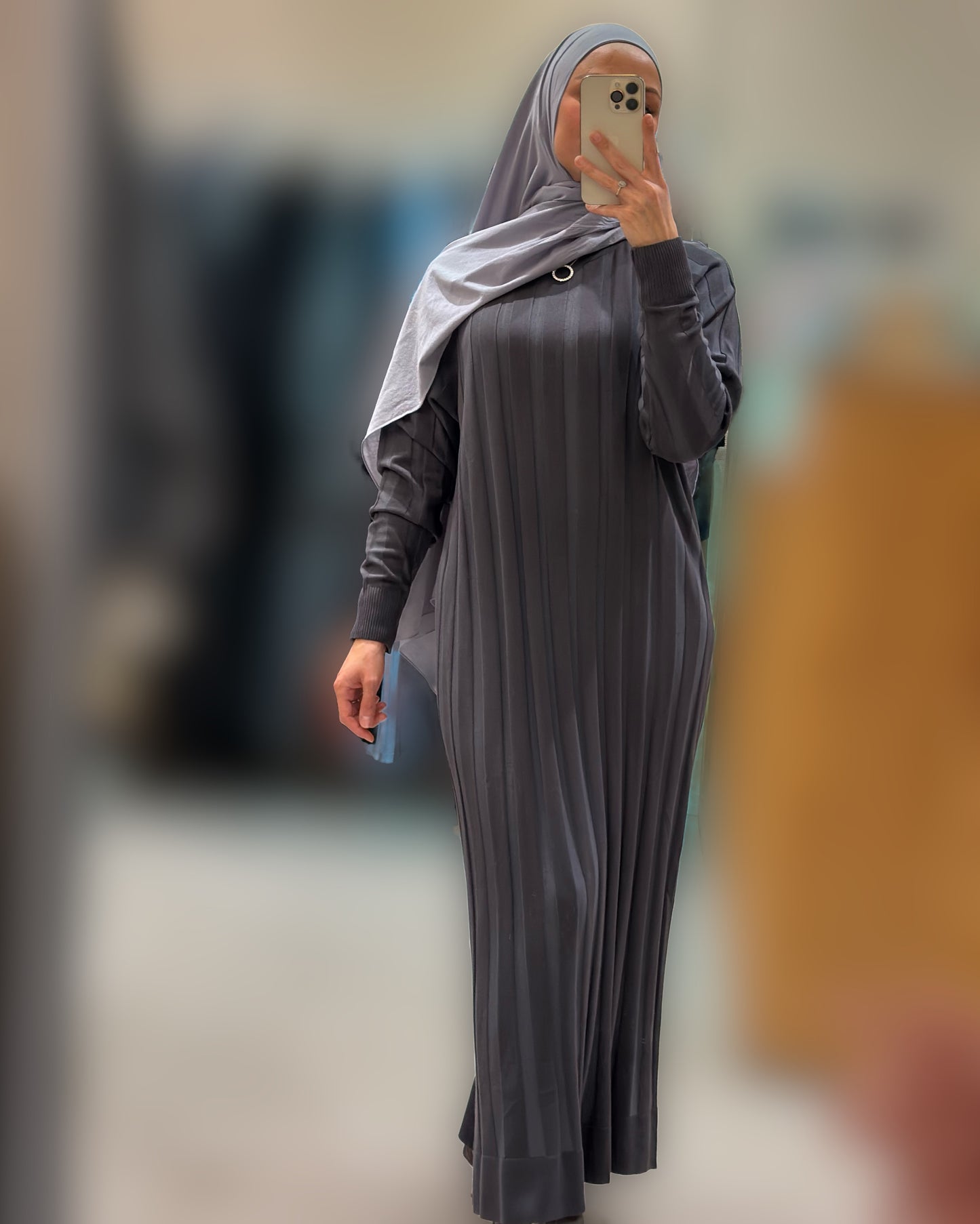 Anaya dress - intense Grey