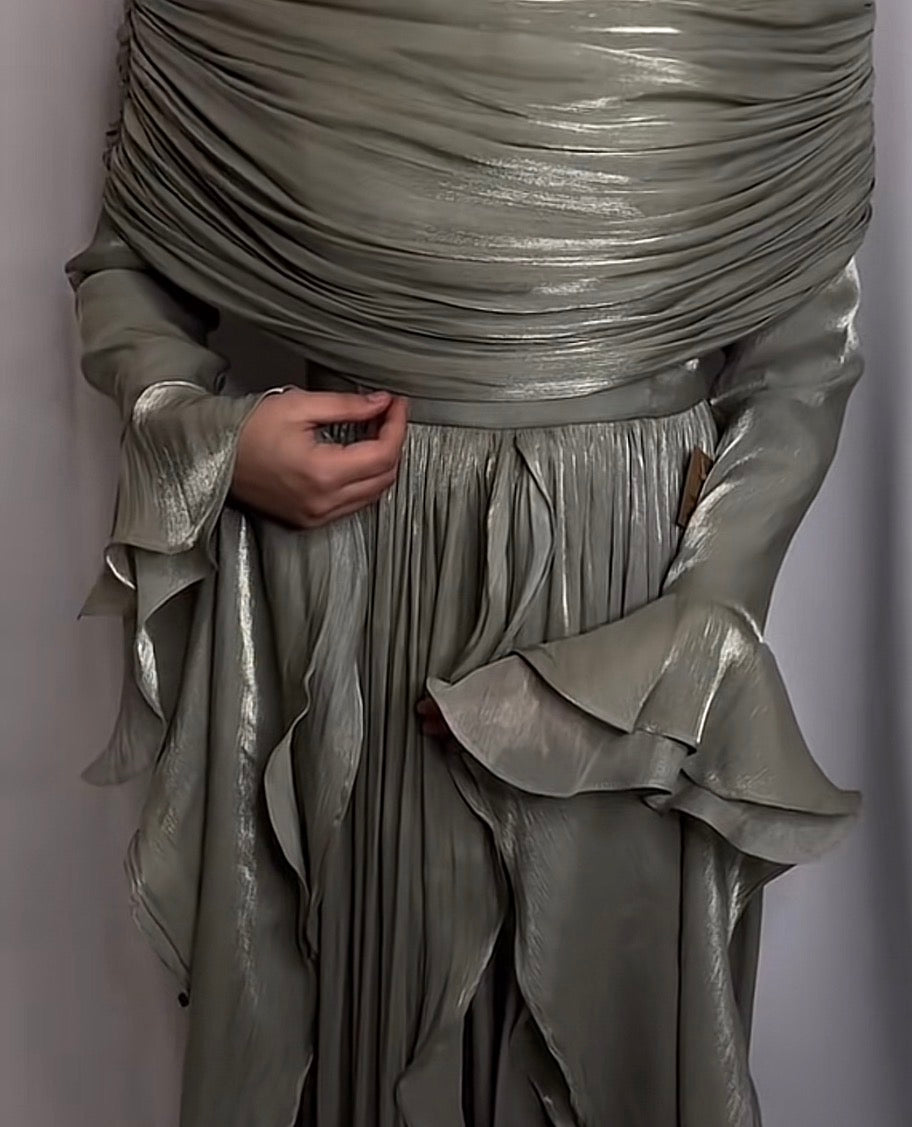 Cinderella Flowy dress -sage green