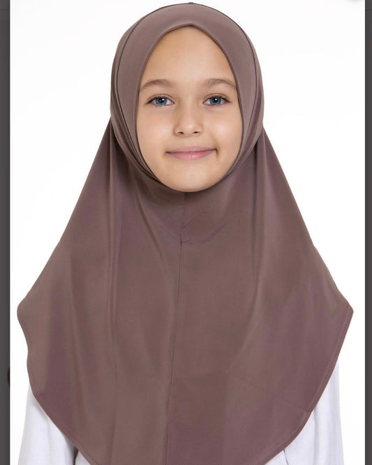 Hijab for kids - hk03 mocha