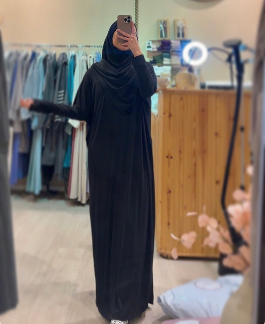 Butterfly basic Abaya - Black