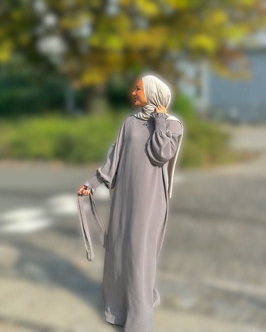 samaya abaya - Grey khaki