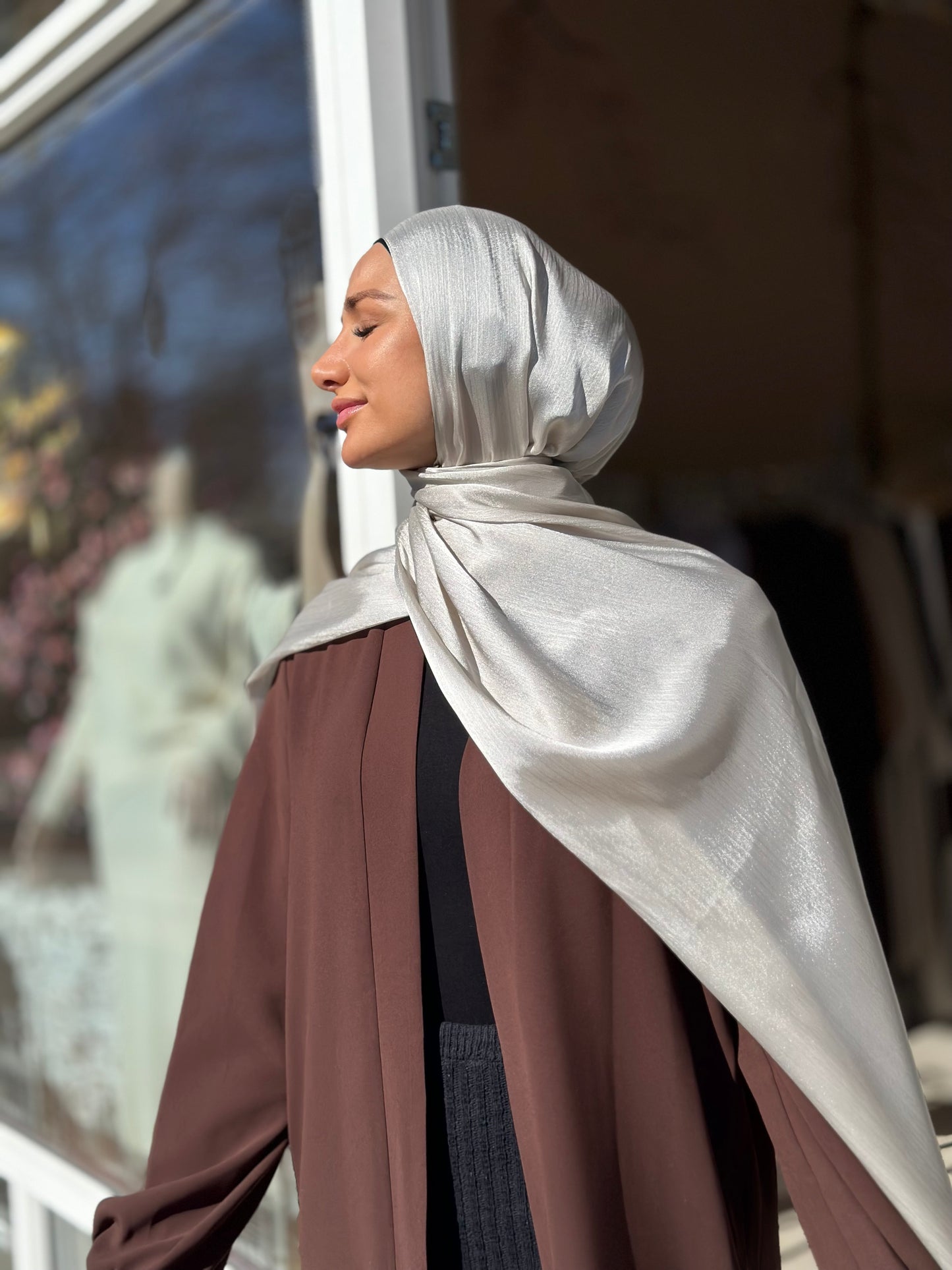 Shiny Silk hijab - Ss125