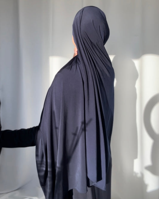 Liquid Hijab -  Midnight blue   - Lh49
