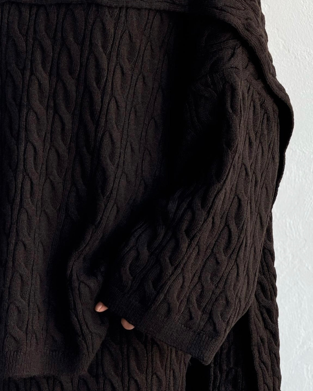 Premium 3-piece kabel set - espresso