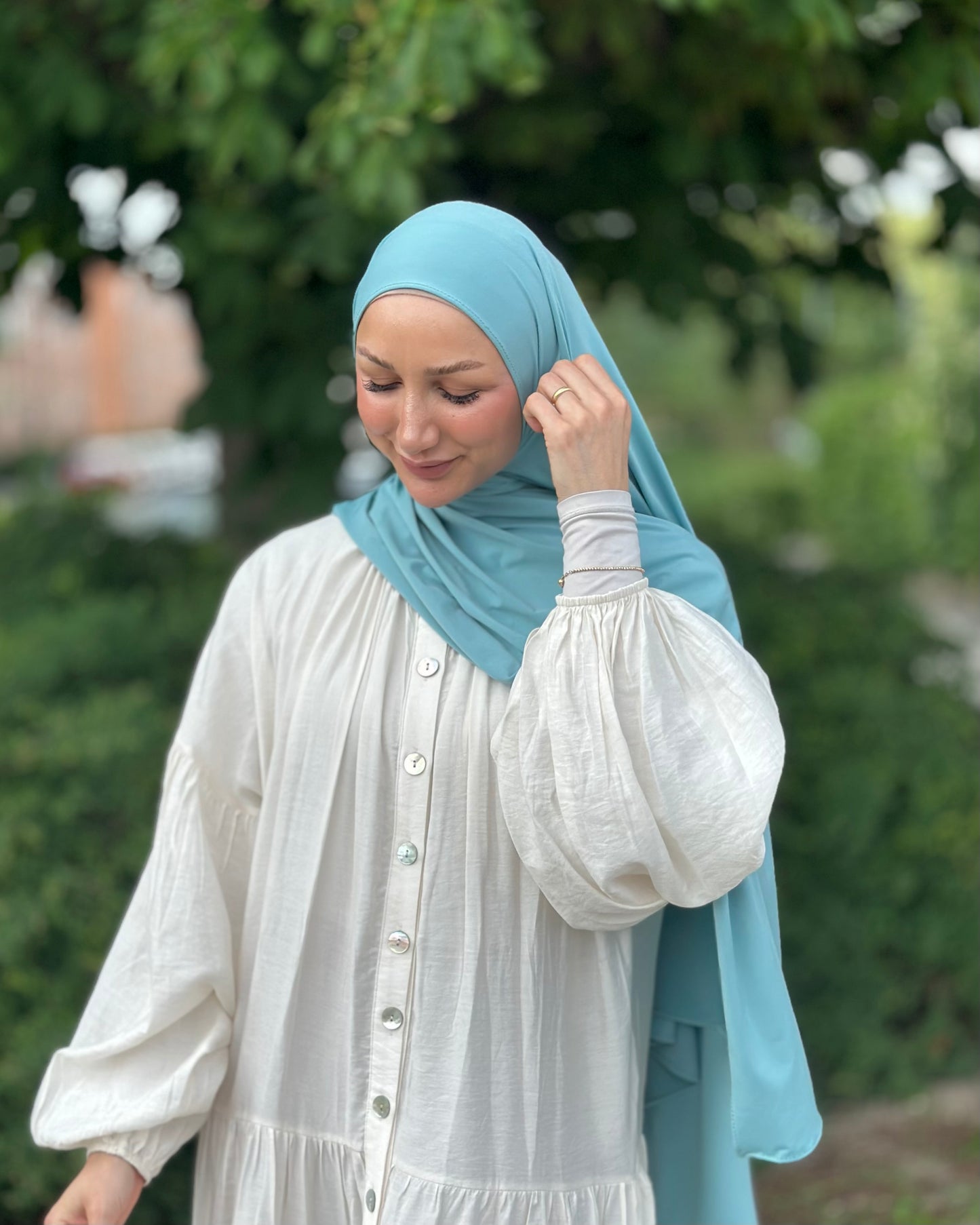 Liquid Hijab - Turquoise - Lh08