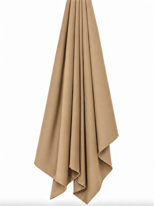 Plain Jersey hijab - Irish coffee b27