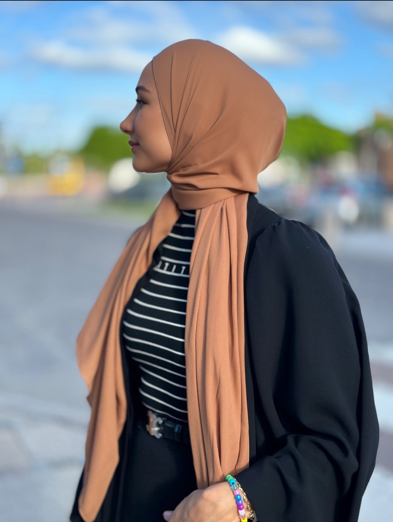 Lüks şifon - Kiremit l59