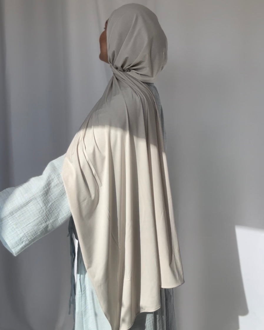 Liquid Hijab - blush beige  - Lh56