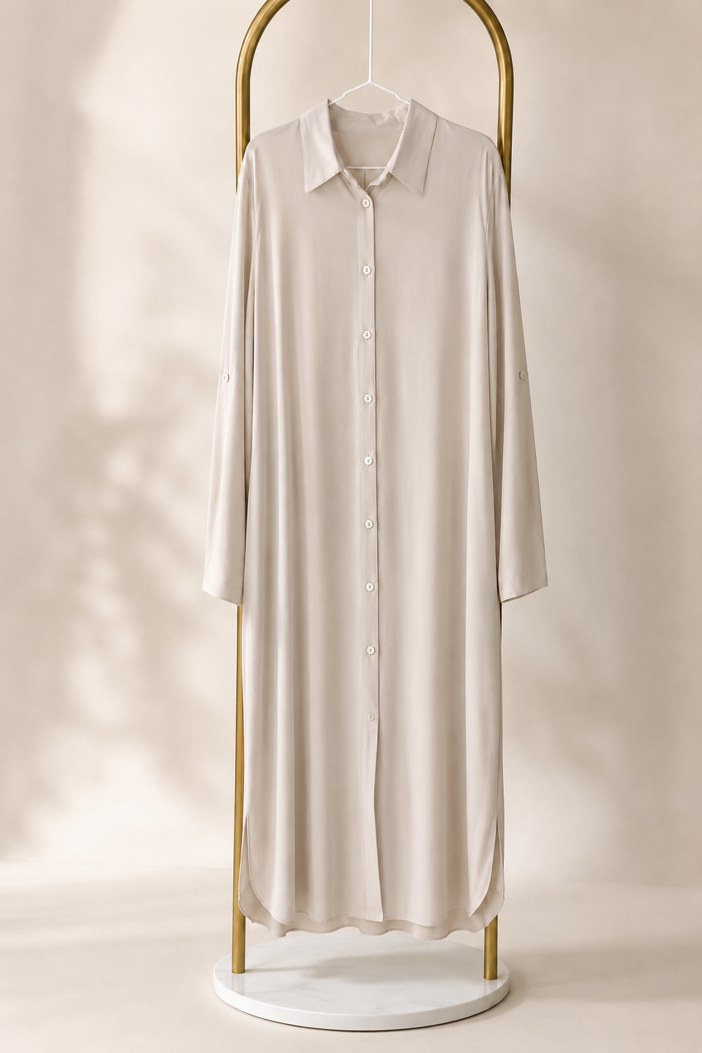 Button-Up Casual Abaya