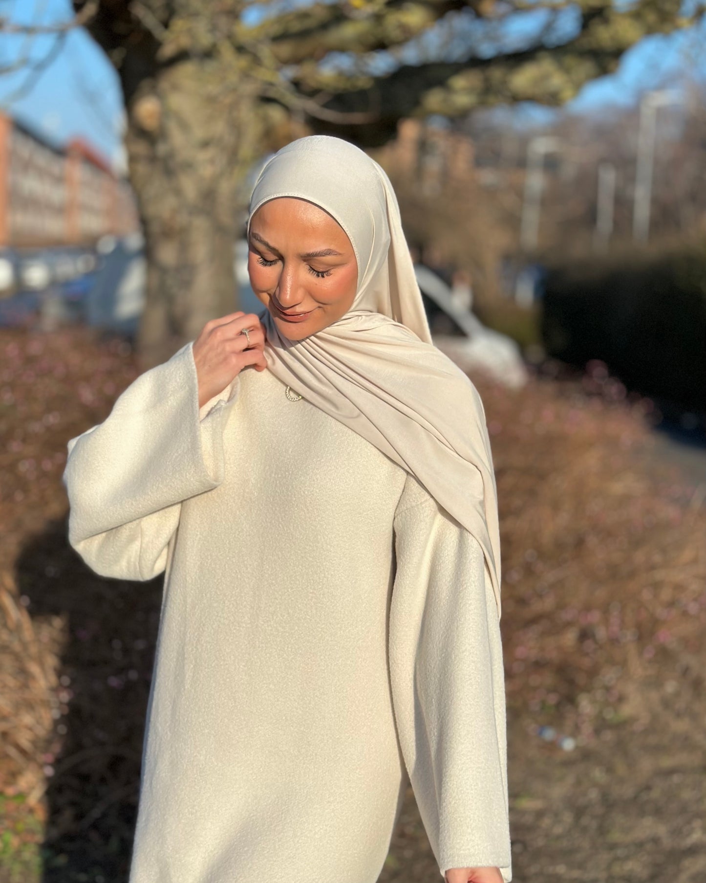 Liquid Hijab - cream  - Lh43