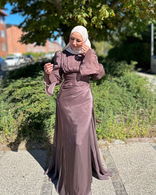 Gleaming Noor Dress - brownie