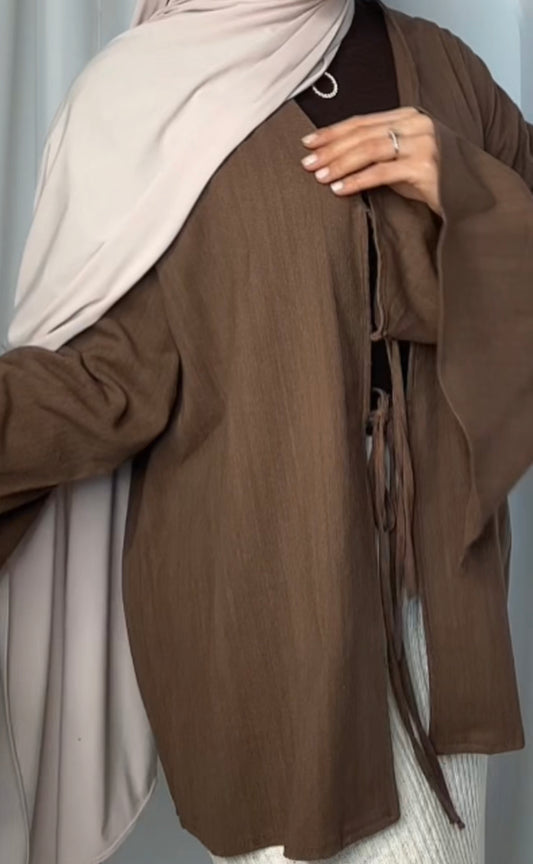 Alira butterfly top - brownie