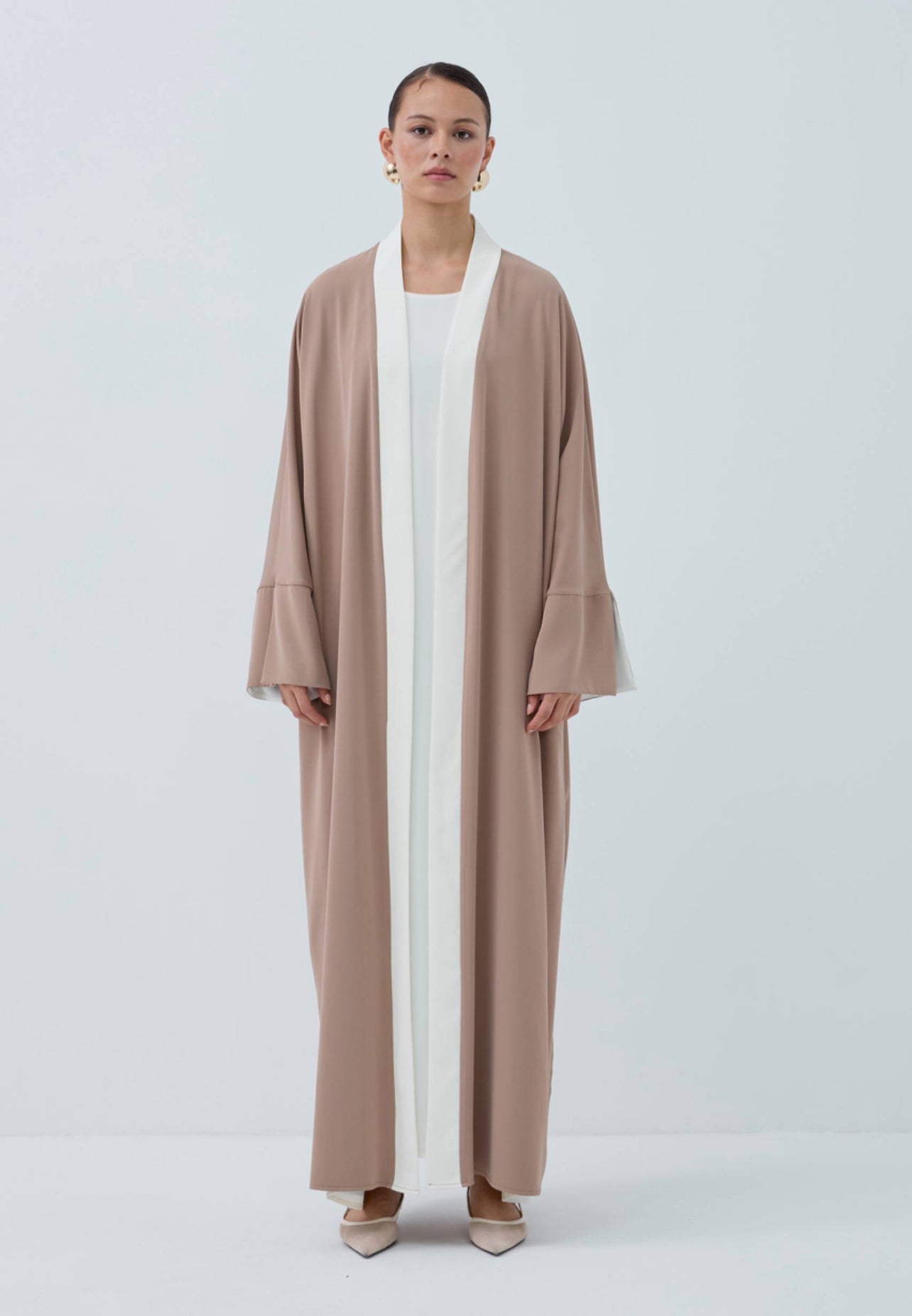 The Desert Silk Abaya- beige