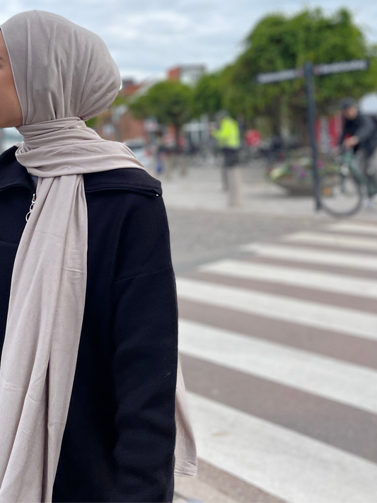 Plain Jersey Hijab - pink lemonade b134