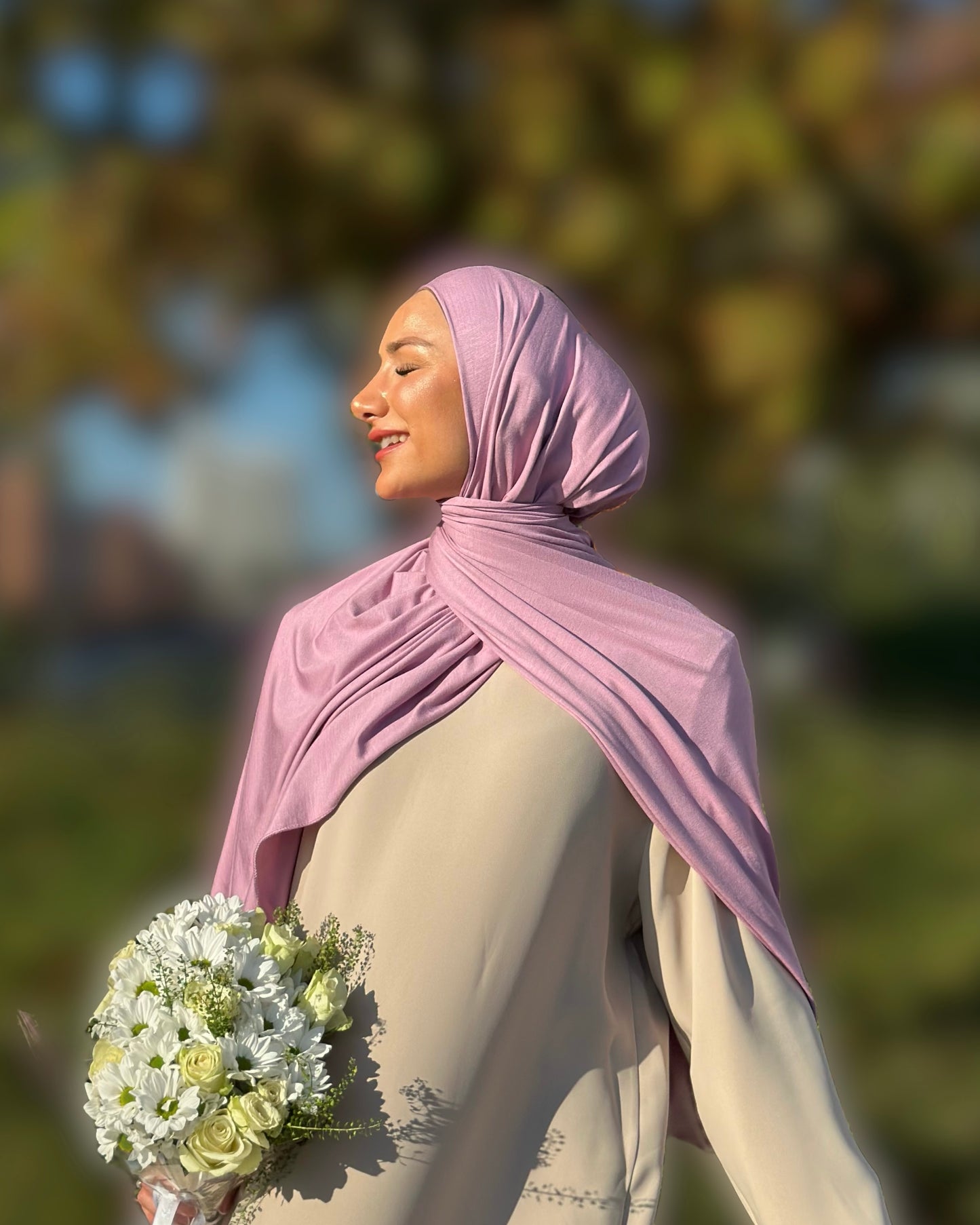 Lux Jersey hijab - Lavender n42