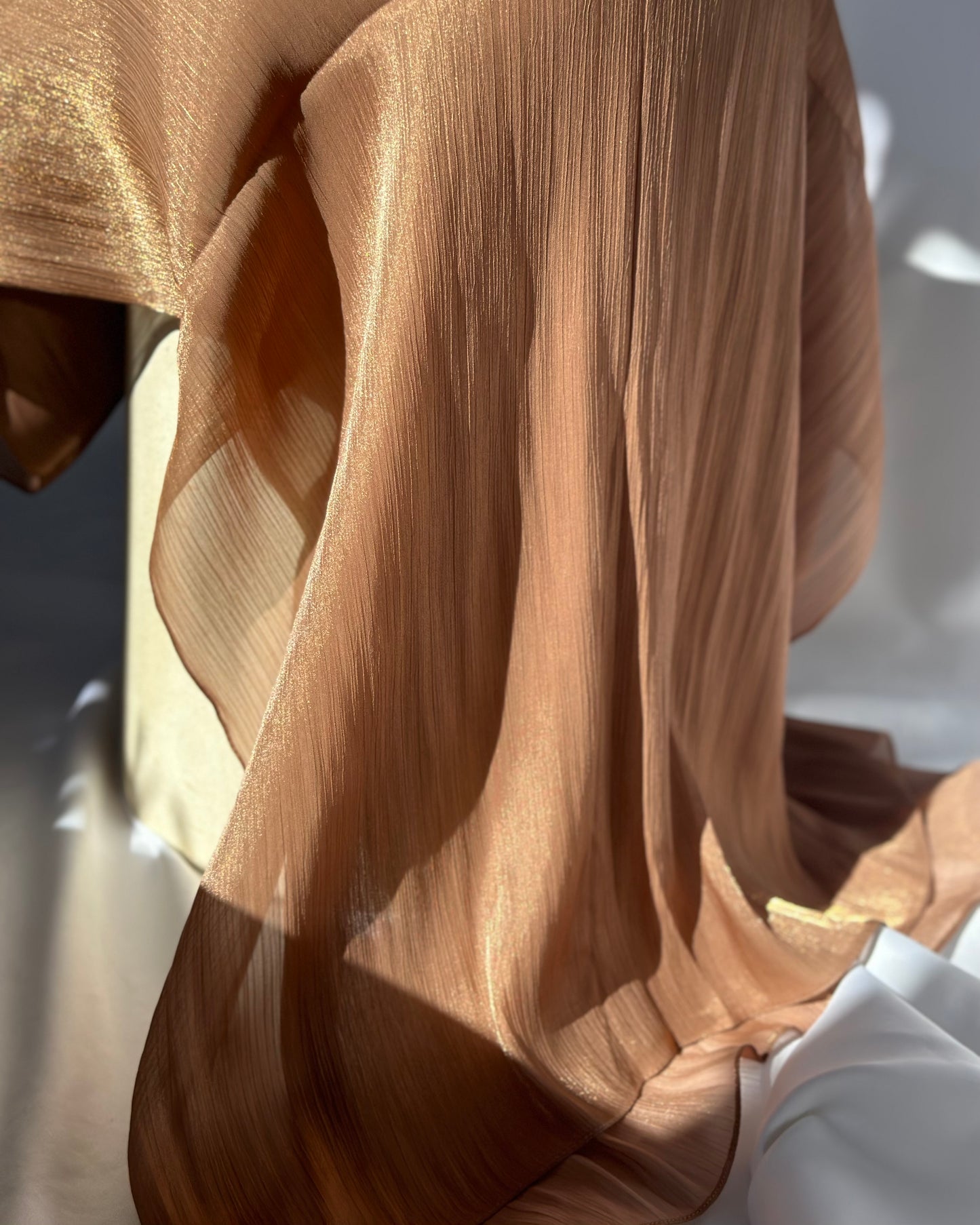 Shiny valentino chiffon - copper sv42