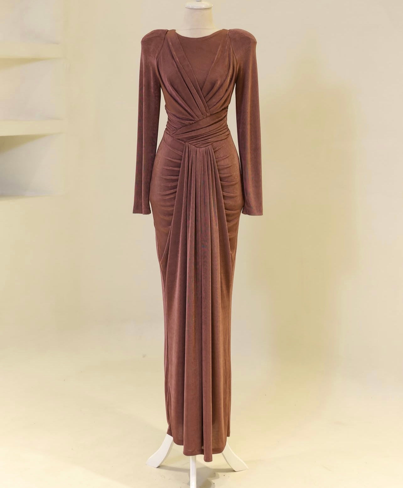 Slim wrap dress - Old Rose