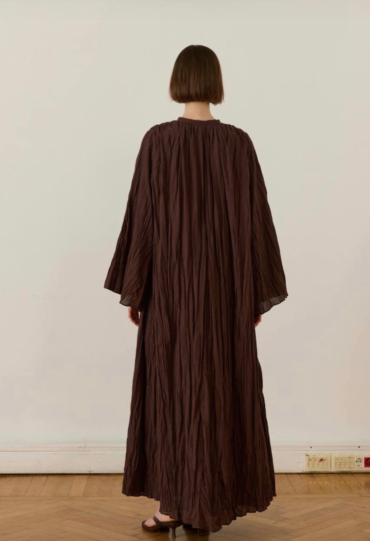 Luna Cotton Dress - Choco
