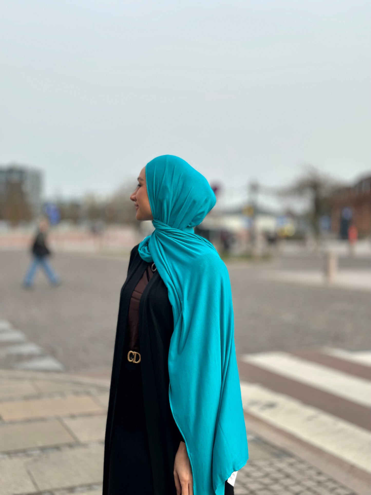 Plain Jersey hijab -  b1801