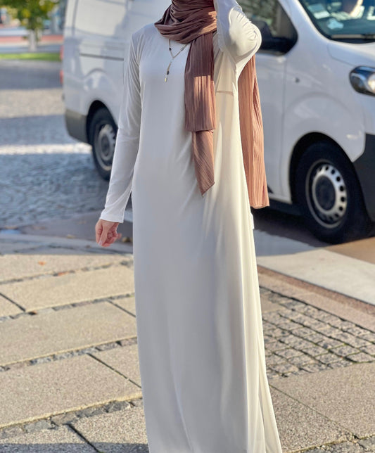 Basic Abaya - White