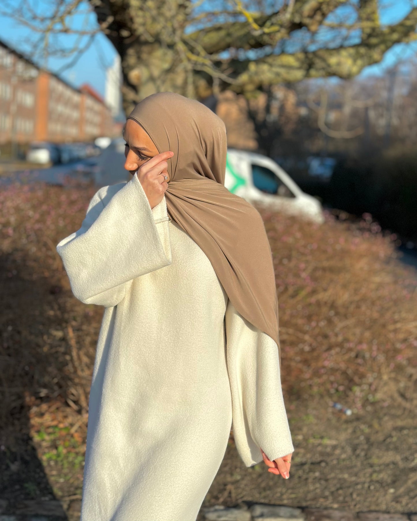 Liquid Hijab - Warm Olive   - Lh48