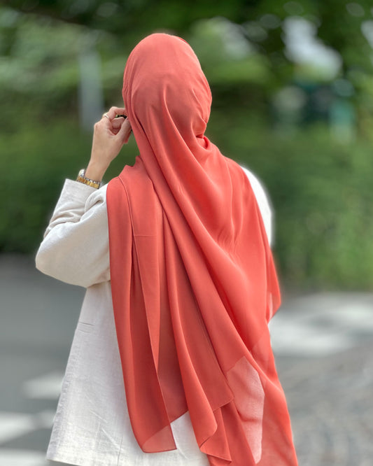 Classic chiffon - Dusty orange c212