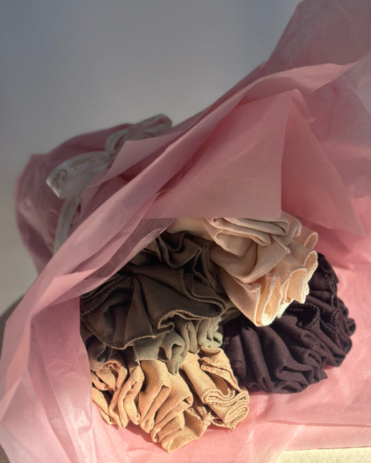 Hijab bouqet with 4 Plain Jersey