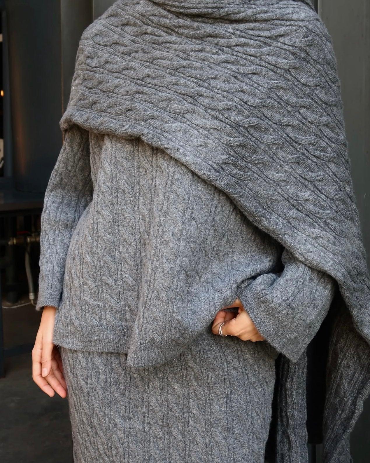 Premium 3-piece kabel set - grey