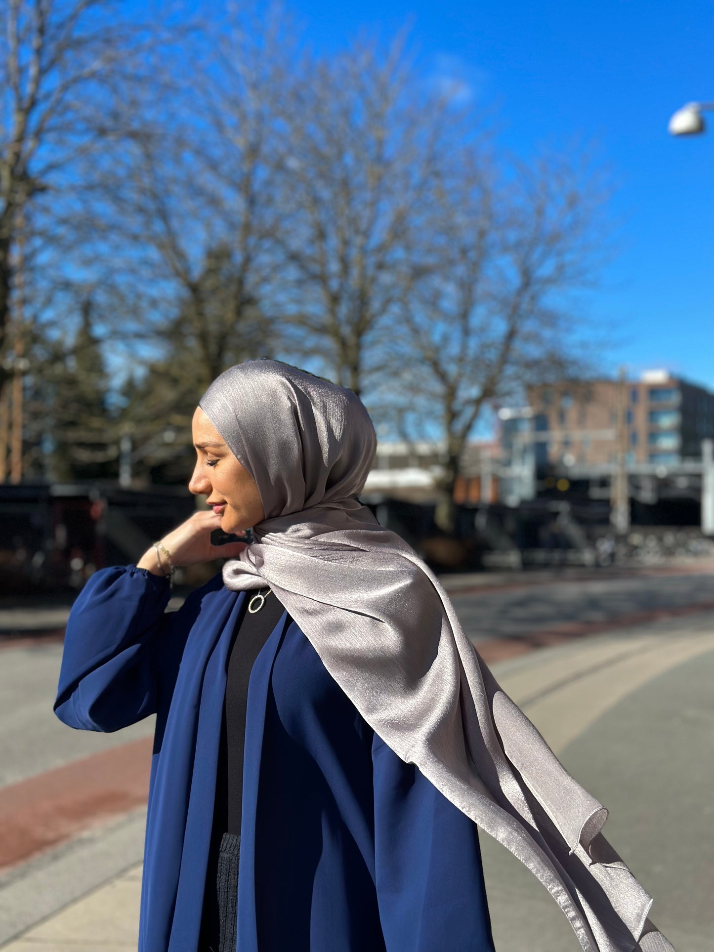 Shiny Silk hijab - Ss126