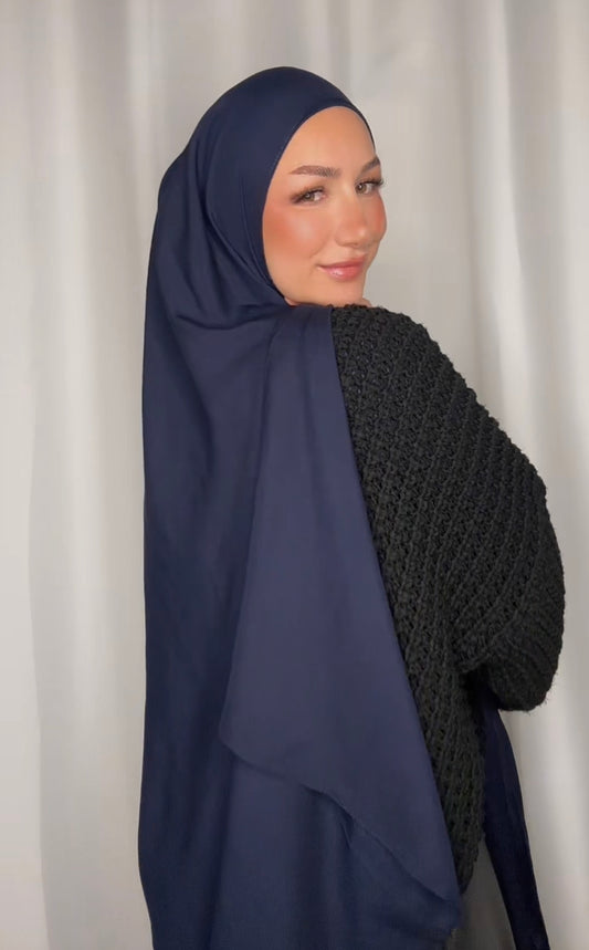 Premium modal Hijab - navy blue pm14