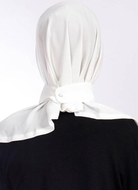 Clip-On Hijab - Milk white NL03