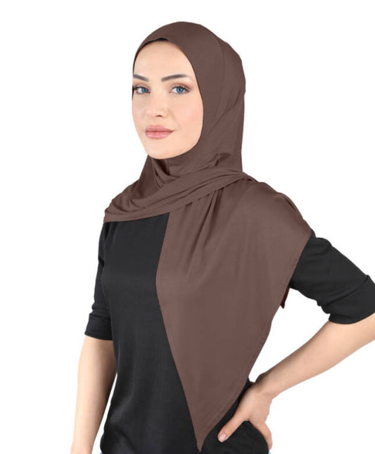 Premium Open Khimar -Brown po08